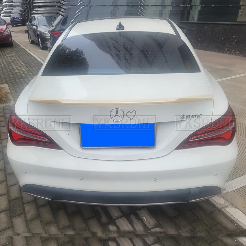 CLA Spoiler belakang serat karbon kelas sayap bagasi untuk Mercedes Benz CLA45 W117 C117 CLA 200 250 260 Sedan 2013-2018