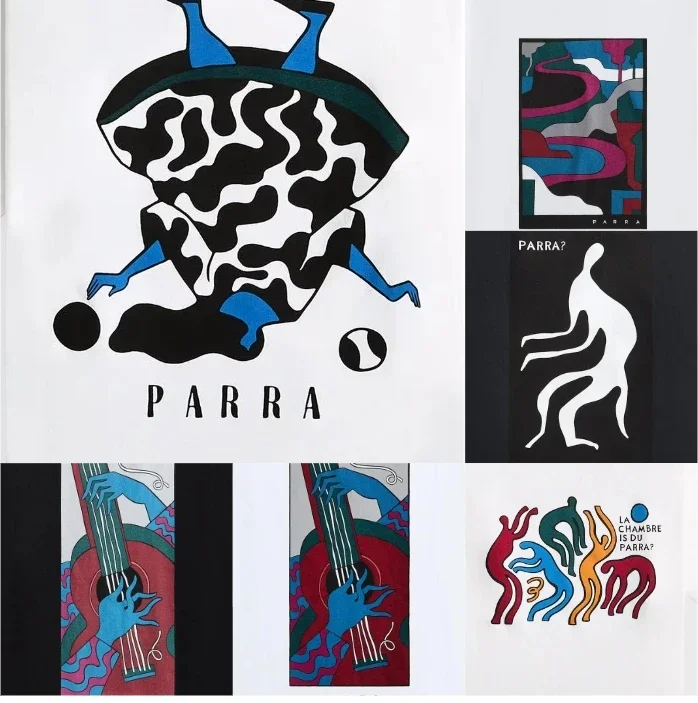 

By Parra 2025 Summer Holland Fashion Trend Brand Women's T Shirt Printed Cotton Casual Round Neck Short Sleeve T Shirt Tee Tops