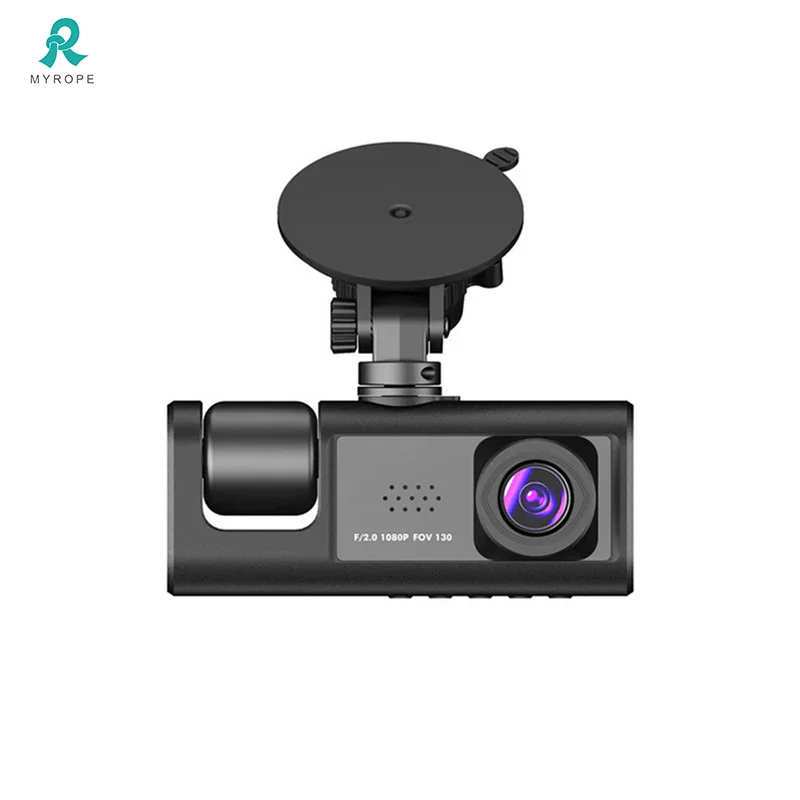 HD 1080P Car Camera Recorder 24 Hours 360 Recording for Park Avoid Collision System Front Rear and Inside