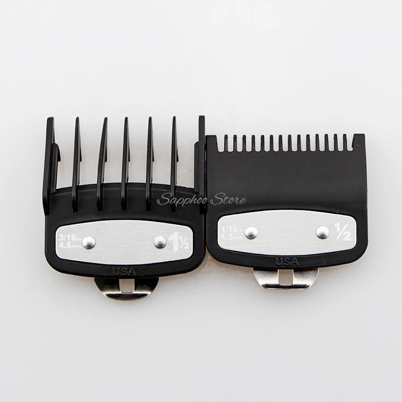 2/3/4 stücke Für Wahl Universal Haar Clipper Grenze Kamm Schwarz Transparent Rot Guide Trimmer Wachen Befestigung 1,5mm 3mm 4,5mm 6mm