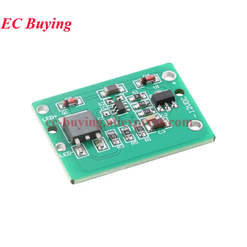 10Pcs/1pc 12V Capacitive Touch Switch Sensor Module Push Button Touching Key Module Jog Latch With Relay DC 6-20V 3A TTP223