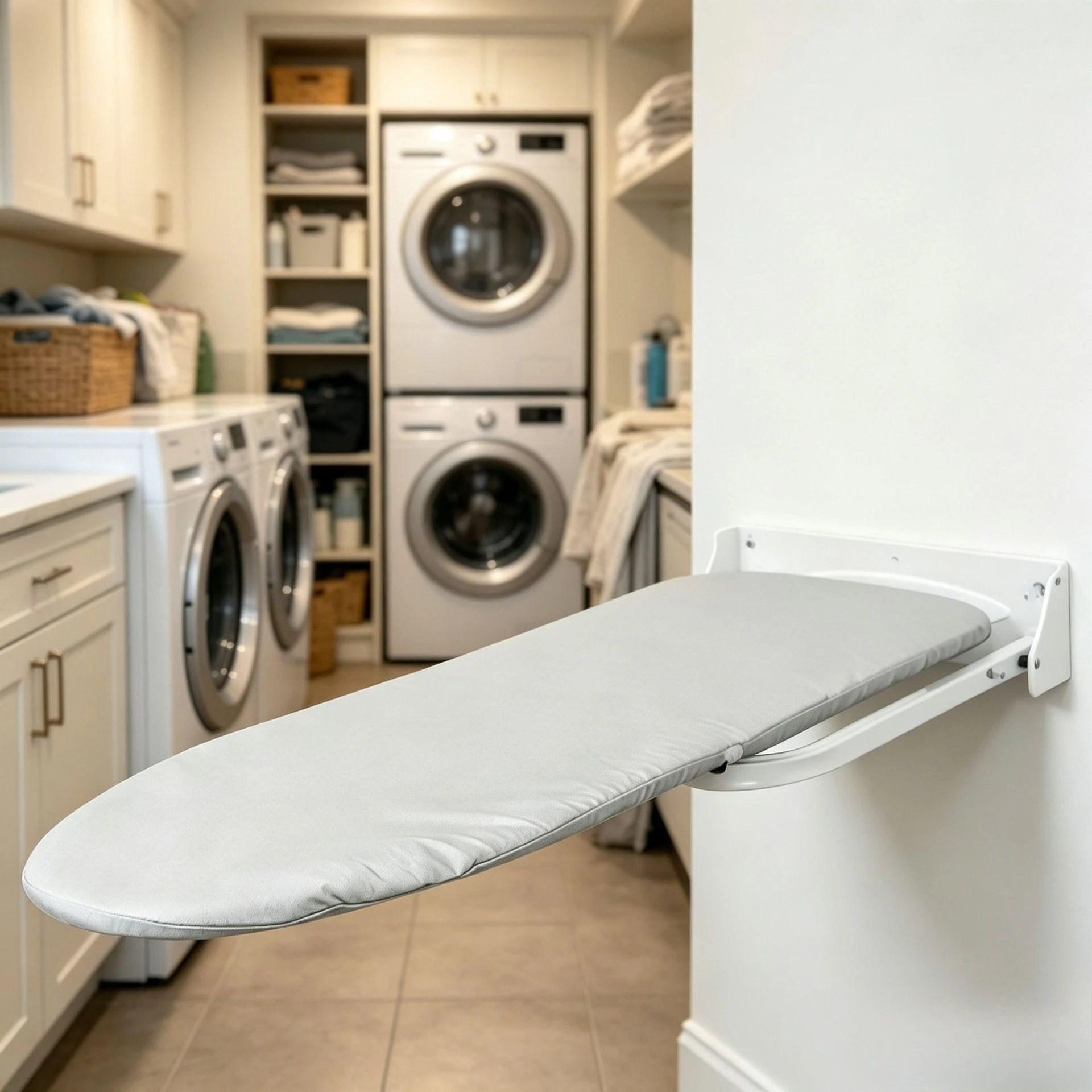 Wall-mounted  stable and easy-to-store ironing home wall-mounted portable folding wall-mounted ironing board