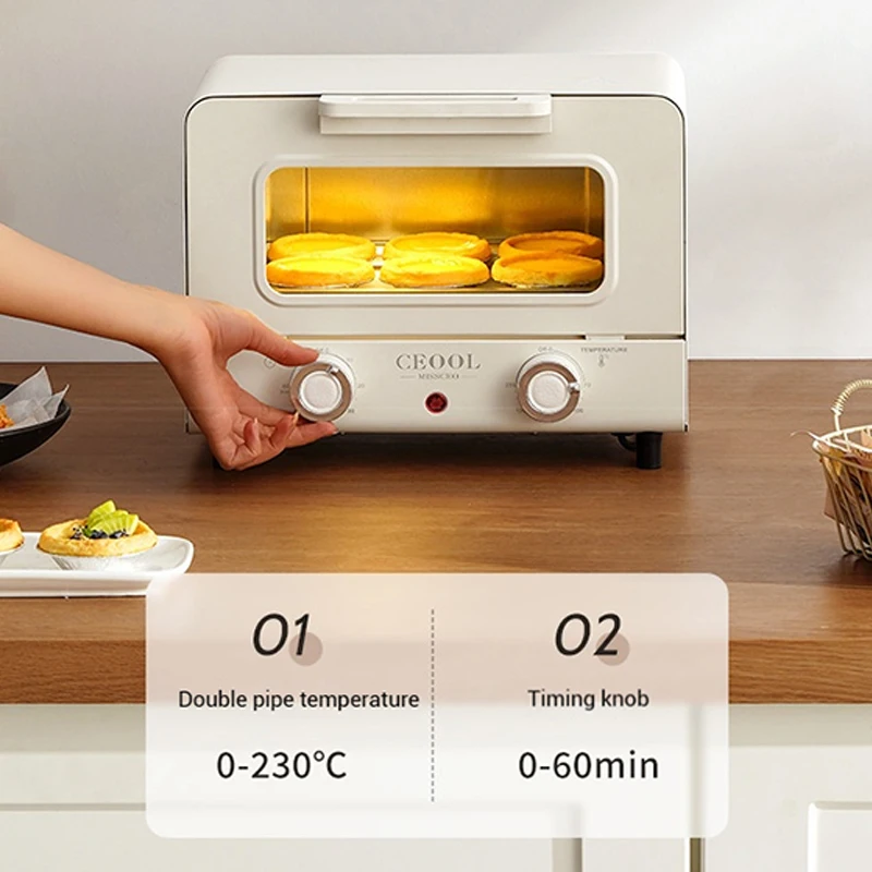 10L/20L มัลติฟังก์ชั่นเตาอบไฟฟ้าในครัวเรือนหมดเวลาควบคุมอุณหภูมิอบไอน้ําอบเตาอบไฟฟ้าแบบบูรณาการ