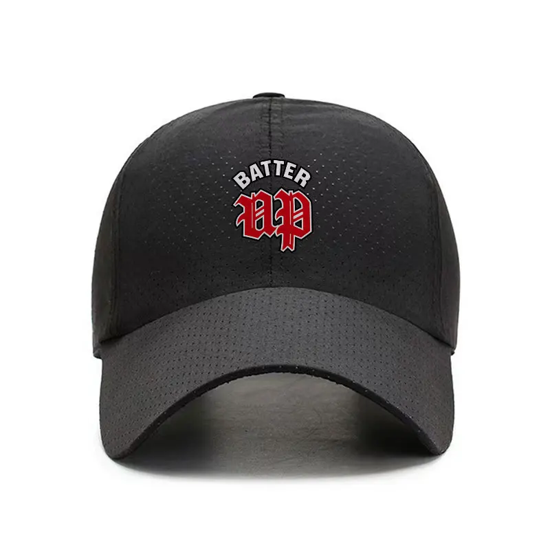 Batter Up Quick Dry Baseball Cap Unisex Breathable Outdoor Sports Sun Hat