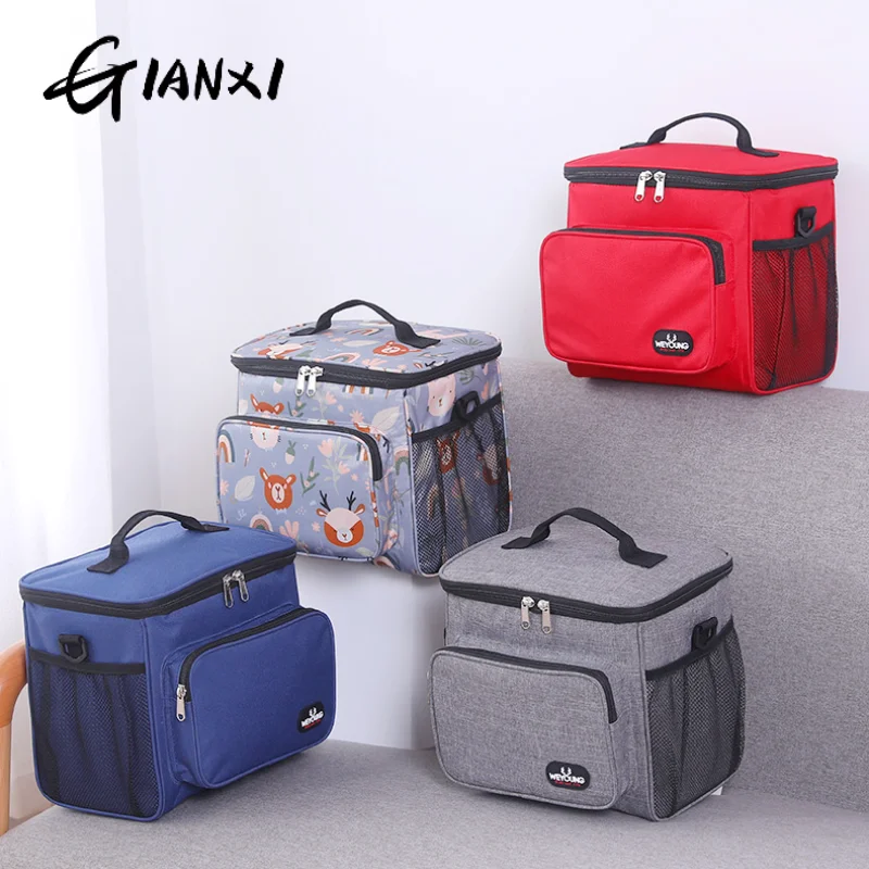 GIANXI Insulated Bag Thickened Insulated Cold Bento Bag Large Capacity Outdoor Anti-Fouling Oil Can Be Carried Picnic Bag