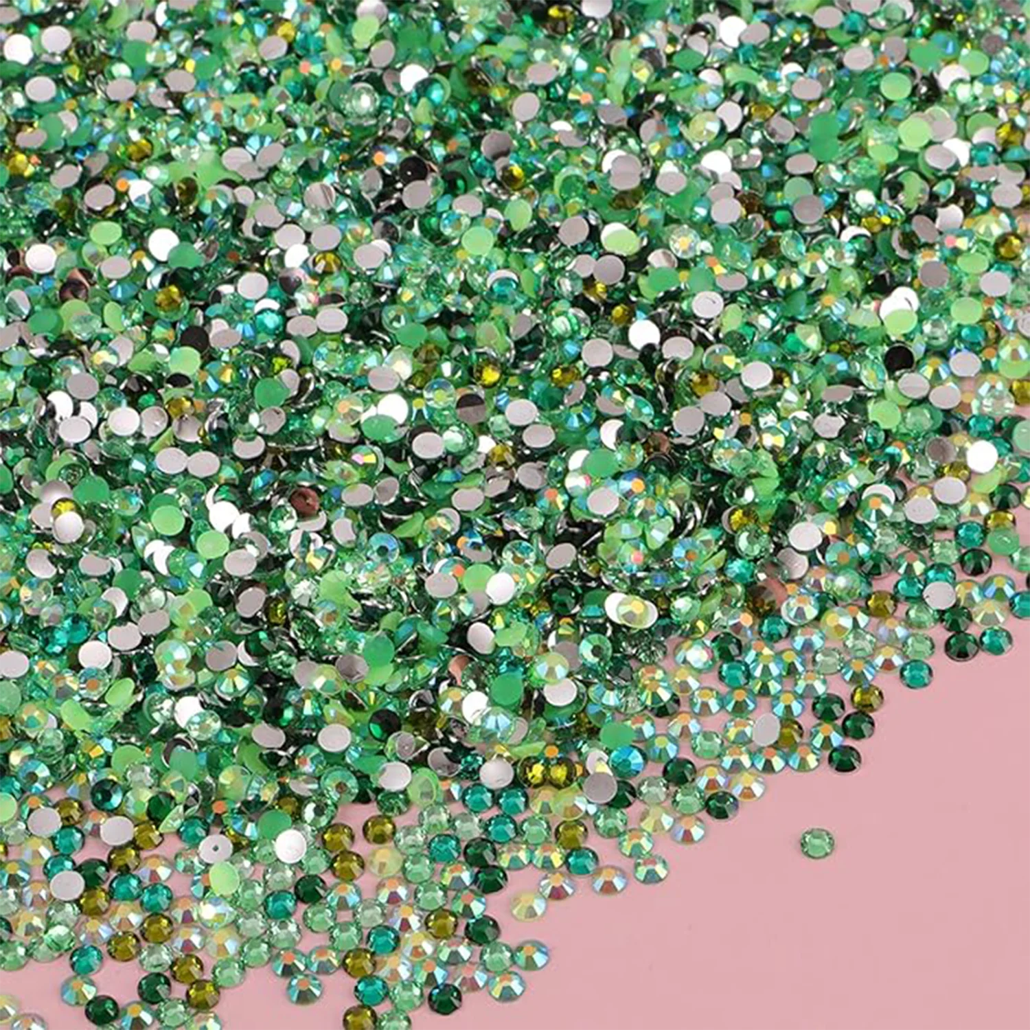 4500 Stück Diamanten für Bastelarbeiten, 3mm Kristalle Strass, Flache Glitzer-Edelsteine Nagel-Diamanten Strass für Kleidung Accessoires DIY – Detail 7