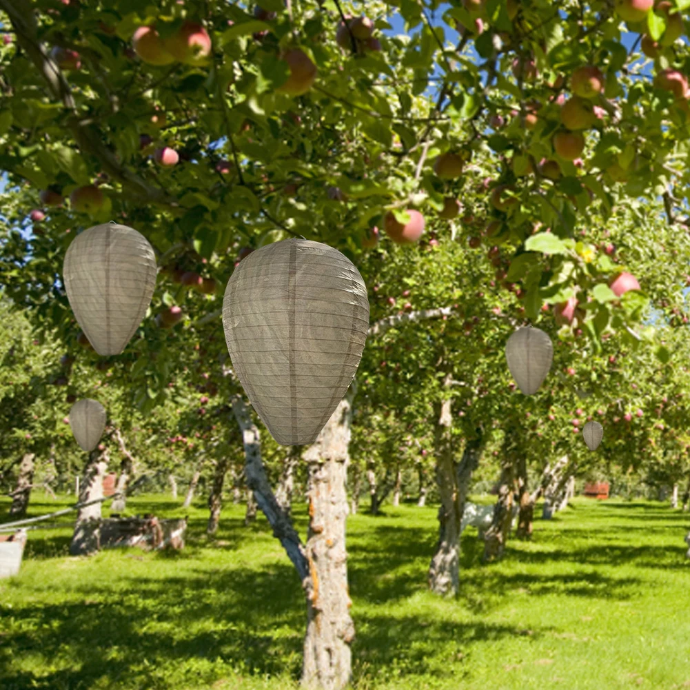 2-5pcs Hanging Wasp Deterrent Paper Hornet Fake Wasp Nest Repellent Hornets Safe Fake Trap Safe Garden Repellent Trap for Yard ﻿