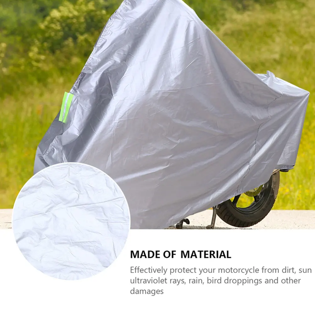 

Breathable Motorcycle Cover Waterproof UV Dust Rain Snow Shelter Motorbike Storage Bag