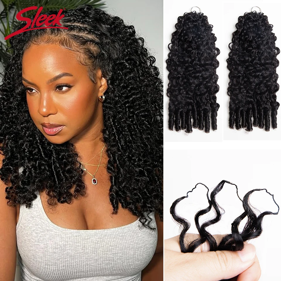Feather Hair Extension - وصلات شعر كروشيه من شعر بشري