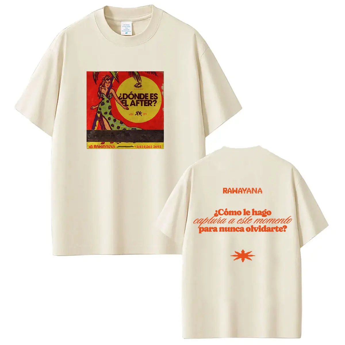 Rawayana ¿Donde Es El After? Album 2026 Graphic T-shirt Men Women Vintage T-shirts Short-sleeved Casual T-shirts Fan Gifts Tops