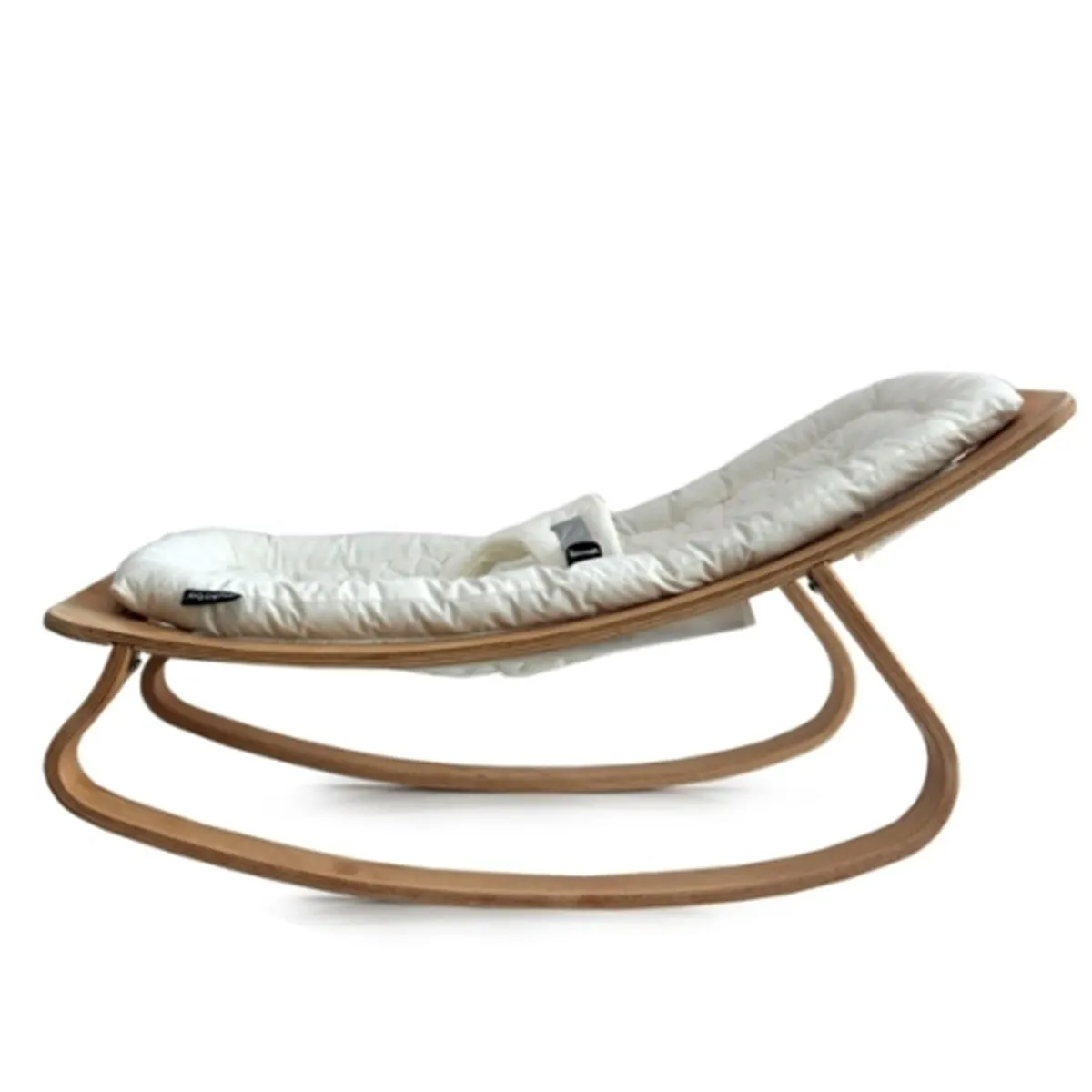 Natural Beech Tree Wooden Baby Rocker Wood Crib Play Gym New Born Baby Clothes Bed Lit Bedstead Baby Swing Cradle Bouncer