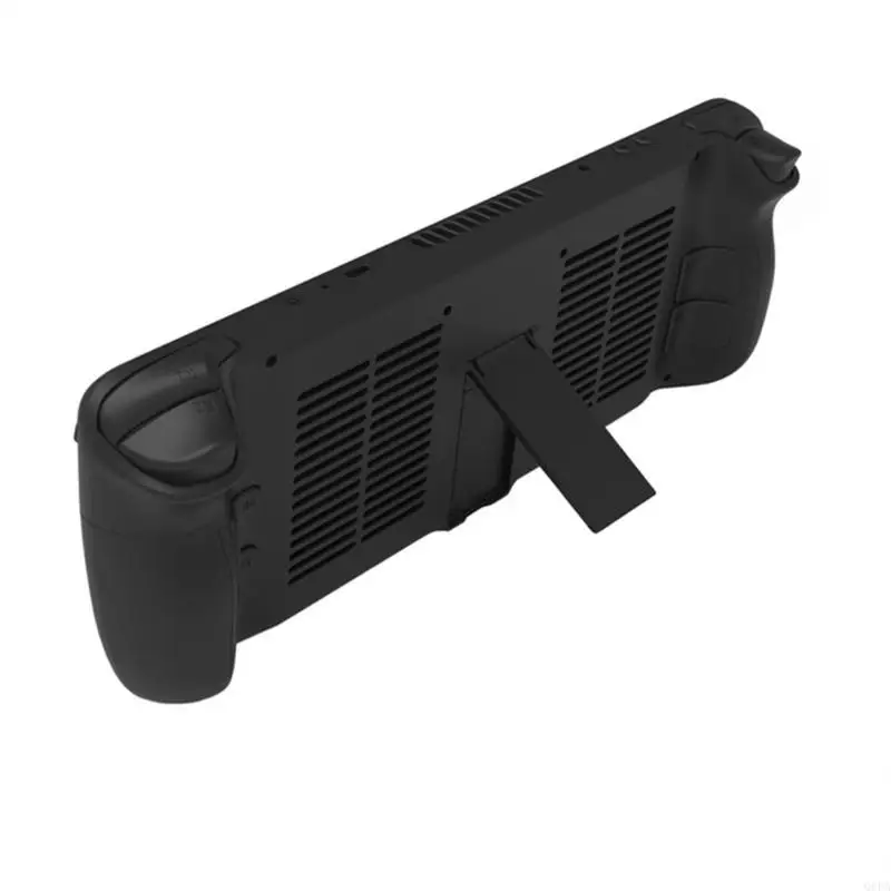 Q6PA غلاف حالة الظهر الواقي مع حامل حامل الدعم لوحدة التحكم في لعبة Steam Deck