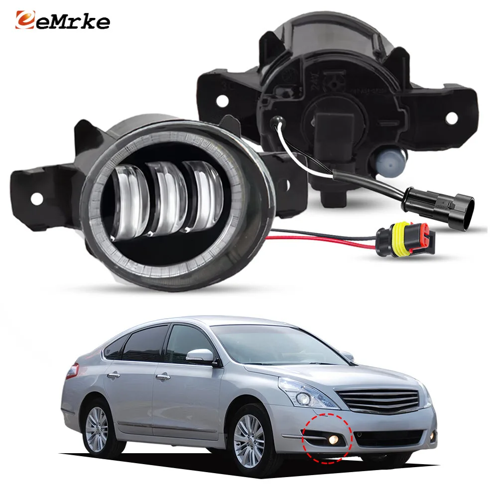 

Пара противотуманных фар в стиле OEM (LED или галоген) для Nissan Maxima J32 Teana 2009-2014 с функцией Angel Eye DRL (дневные ходовые огни)
