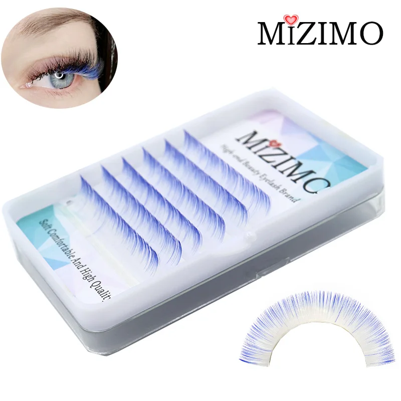 New Color Eyelashes White Pink two-color Grafting Eyelashes Personalized Eyelash Extensions