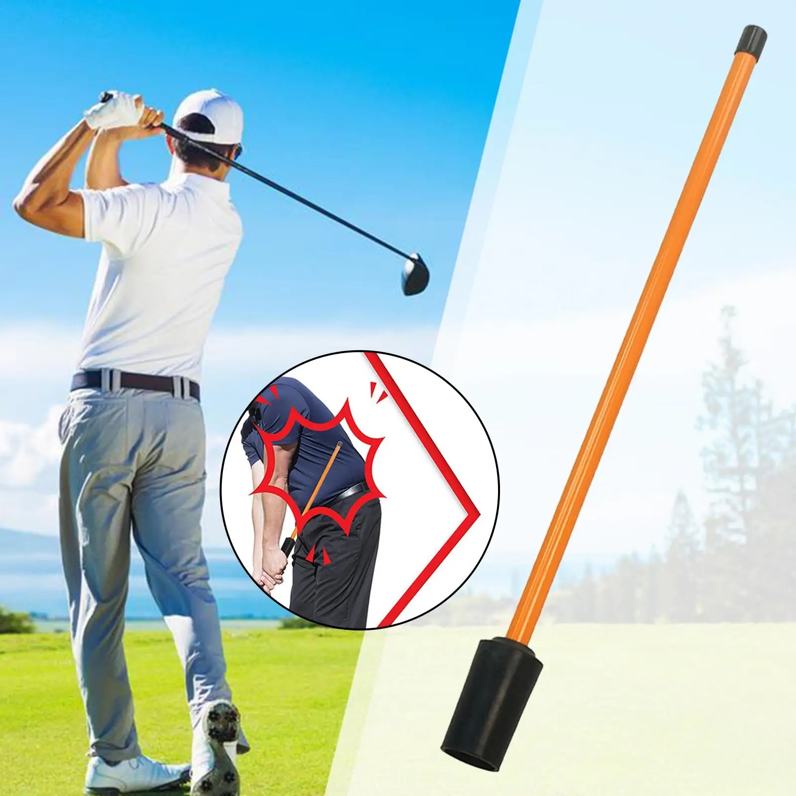 Instant Feedback Golf Swing Aid Lag Sticks Practice Trainer for Golfers Improving Swing and Rhythm