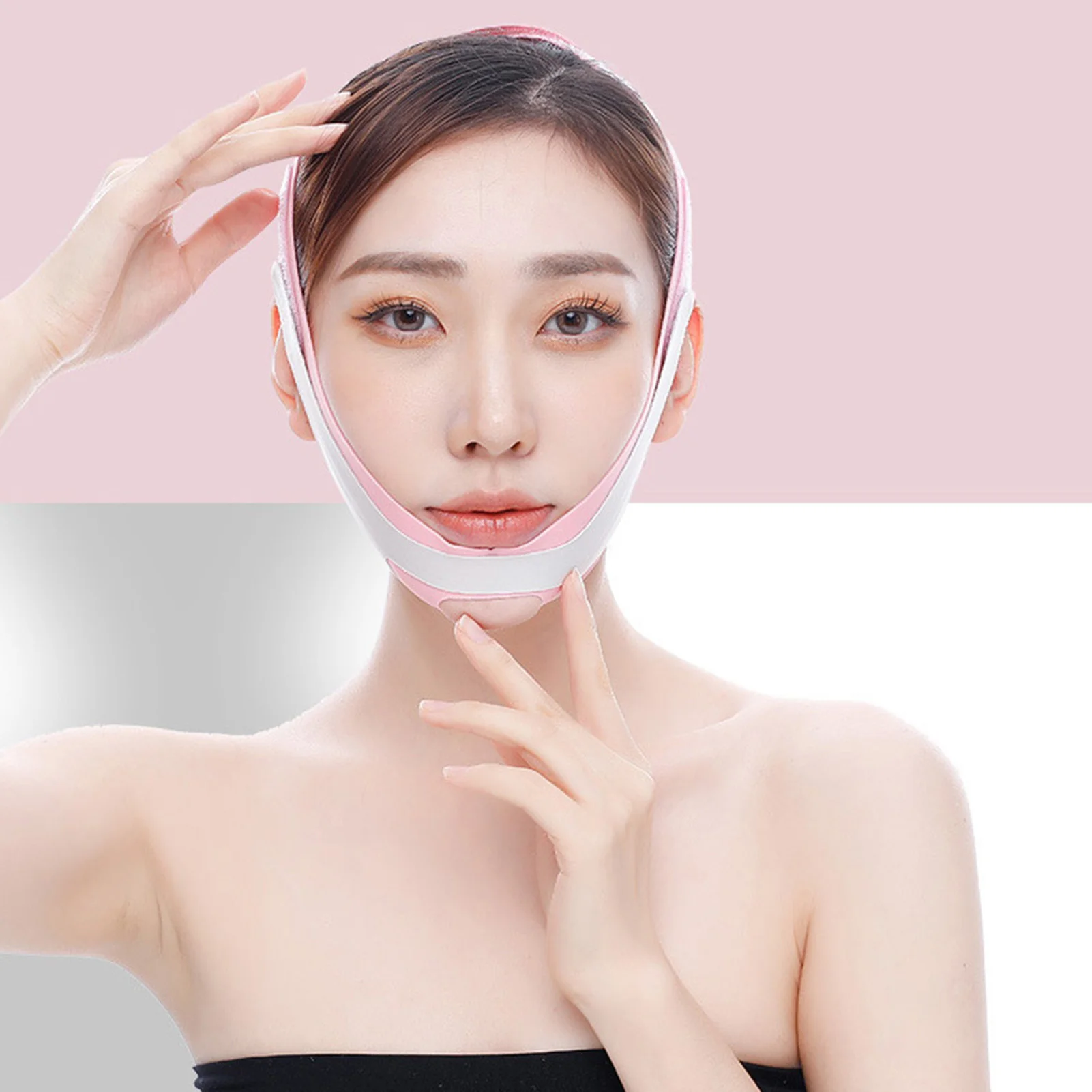 Reusable V line Lifting Mask V Shaped Slimming Face Strap Chin Mask Lift for Preventing Sagging