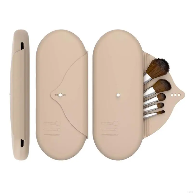 Silikonowa makijaż szczotka do przechowywania worka podróżna kosmetyka uchwyt przenośny makijaż Organizator torby makijażu t4mb