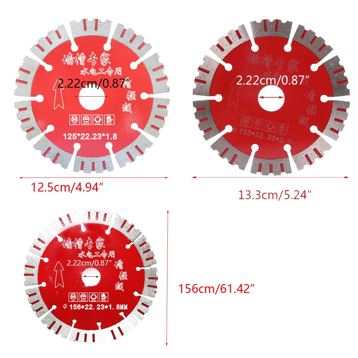 1-10PCS 125 133 156 mm Diamant Sägeblatt Keramik Fliesen Trocken Trennscheibe Marmor Beton Porzellan Granit quarz Fliesen Cutter