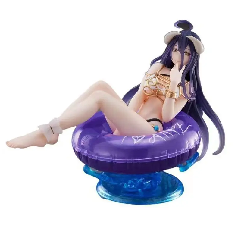 Anime Overlord Albedo swimsuit with Swimming circle version Figure Collection Model Toys