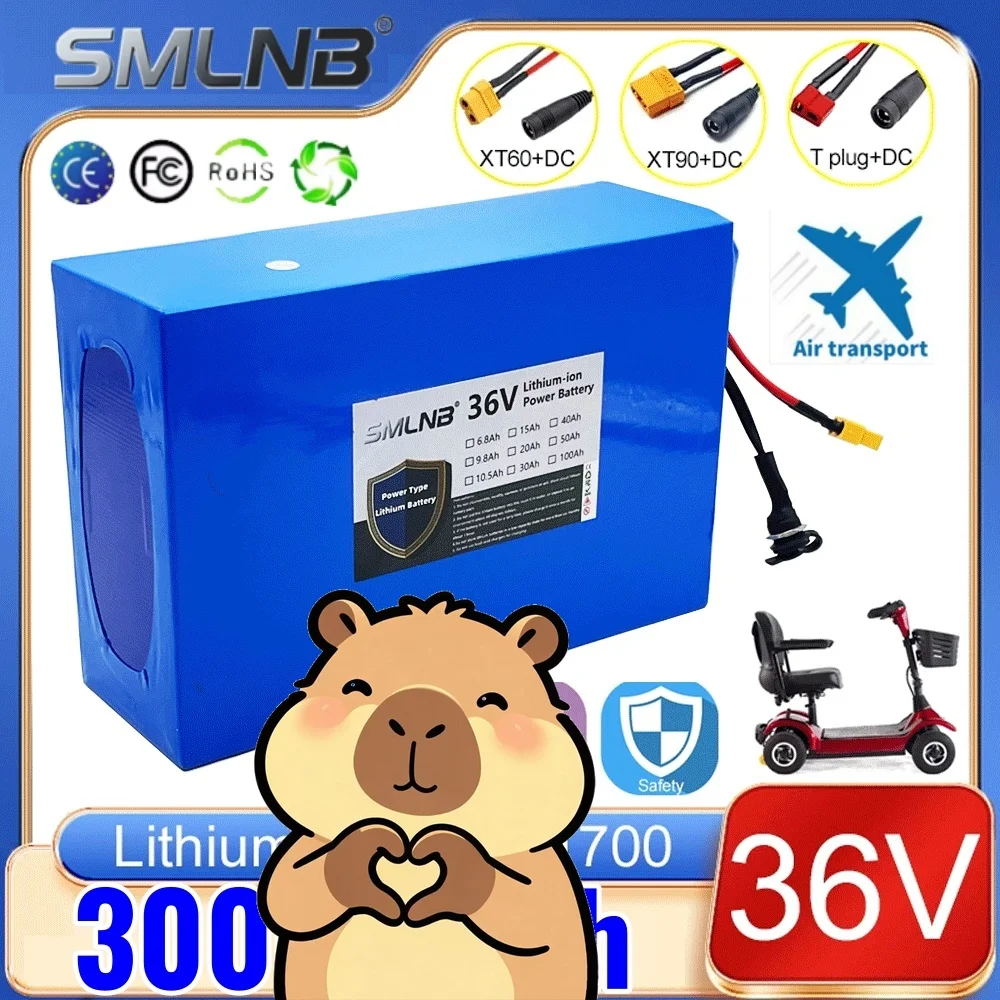 36V 30Ah 10s6p 21700 Lithium Battery Pack 42V 500w 800w 1000w 1200w 1500w Batteries Cell Built In BMS