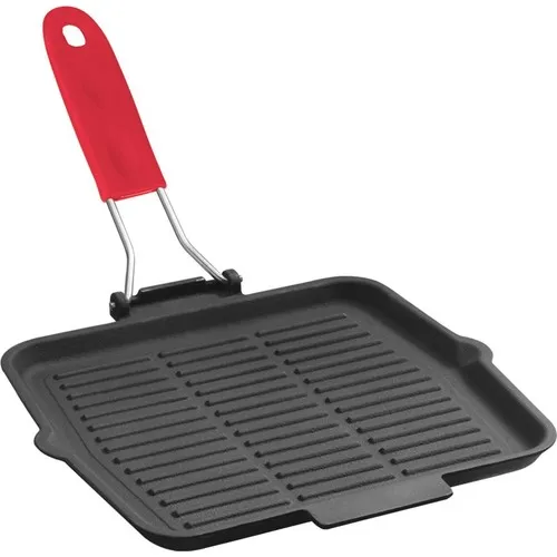 Lava Cast Iron Silicon Handle 24x24 Cm Grill Pan