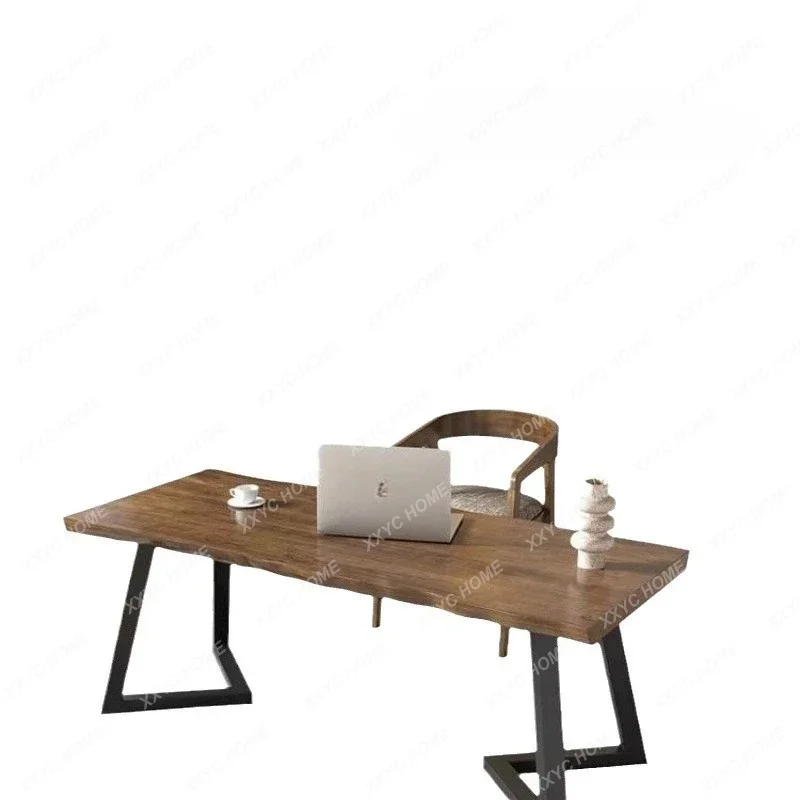 Solid Wood Large Board Desk Home Writing Desk Desktop Computer Desk Workbench Simple