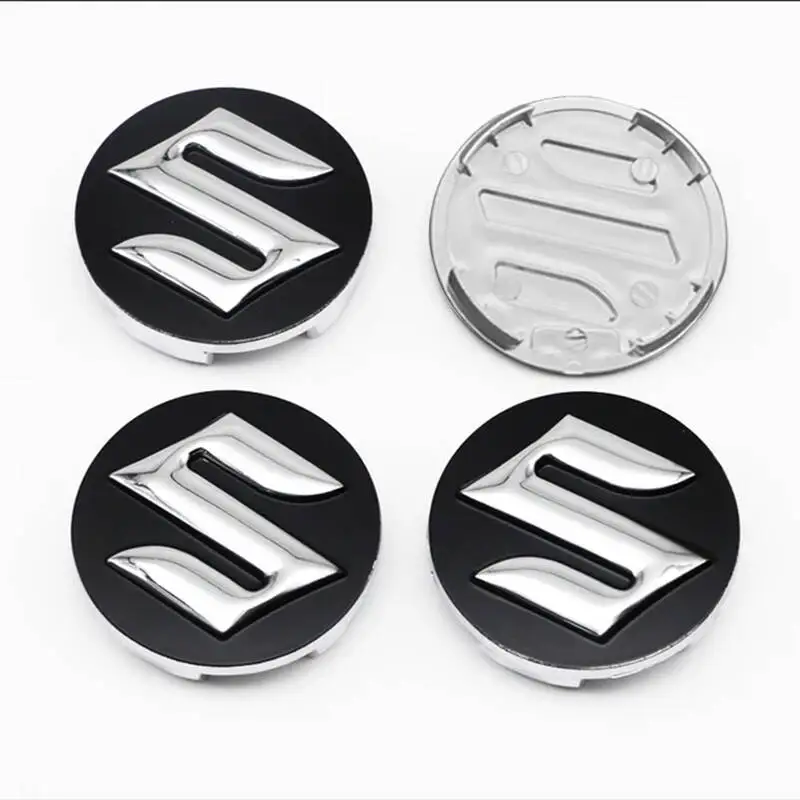 4Pcs 60mm 54mm Suzuki Car Logo Badge Wheel Center Hub Caps For Alto Swift SX4 Baleno Shangyue Ruiqi Tianyu rim Cover Accessories