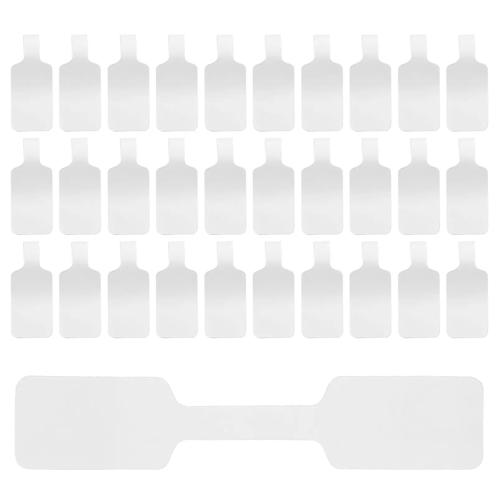 100Pcs Cable Labels Set Self-Adhesive Writable Nylon Cord Tags Reusable Hook Loop Wire Organizers Office School Identification