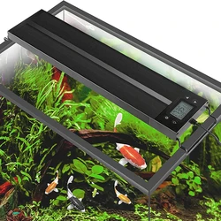 8 couleurs Auto On Off lumière d'aquarium à spectre complet lumière d'aquarium pour plantes aquatiques avec minuterie lever et coucher de soleil lampe LED rvb