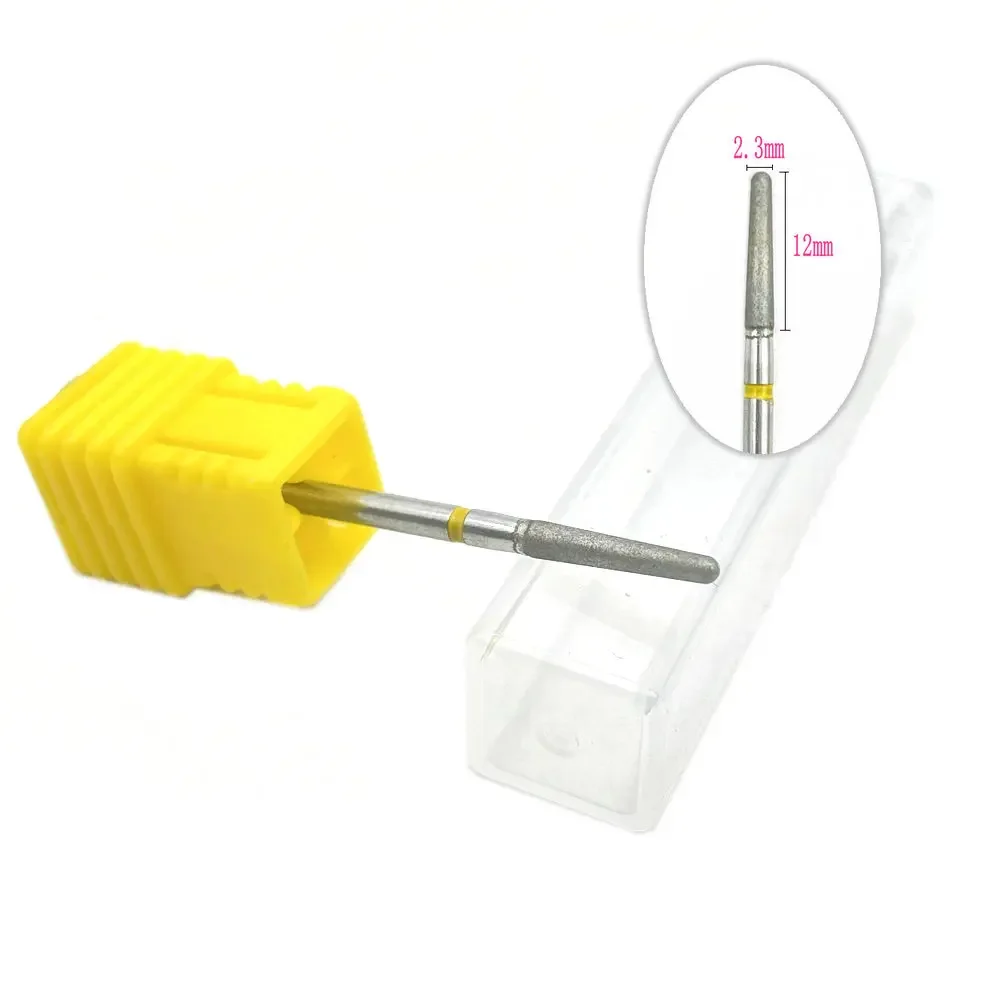 Punta per trapano per unghie diamantata, punta per arte, pulita per cuticole, per lime per manicure, frese elettriche, strumento per sbavature