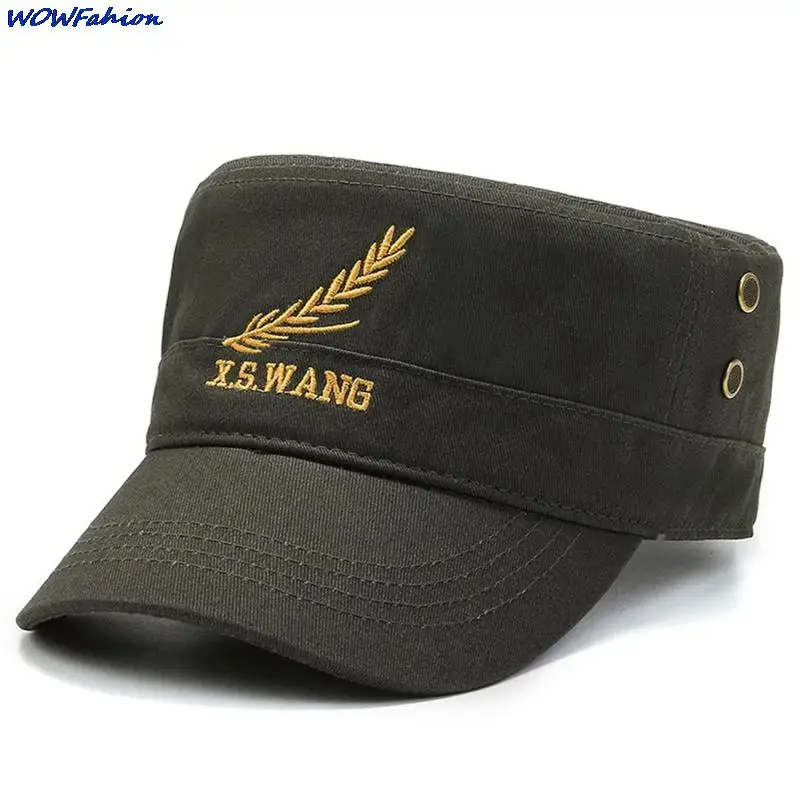 Military Tactical Hats Embroidery Pentagram Flat Caps for Men Team Male Baseball Caps Army Force Jungle Hunting Caps