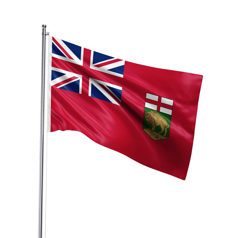 Gaslight Gatekeep Girlboss 5' x 3' Manitoba Province and territorie of Canada Flag Banner 150cm x 90cm