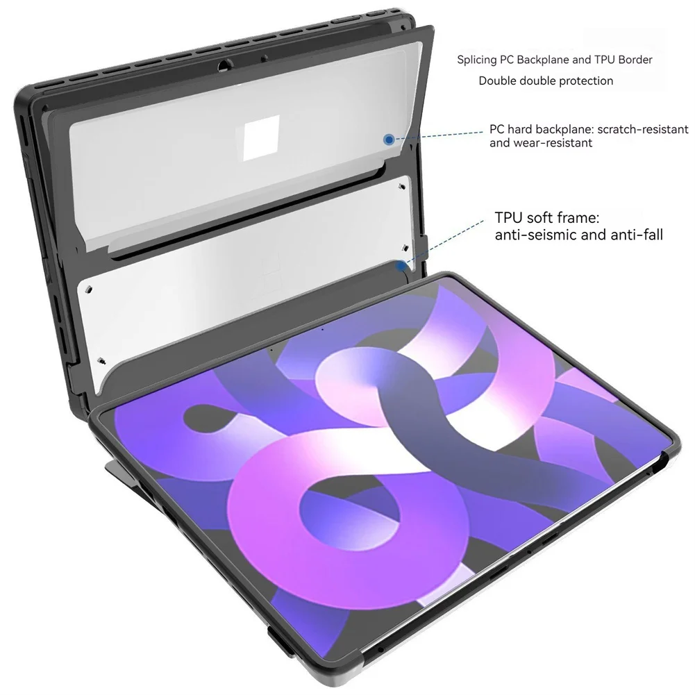 Tablet Case Stand Compatible For Surface Pro9 Microsoft Tablet Protective Cover With Holder Back Cover Shell