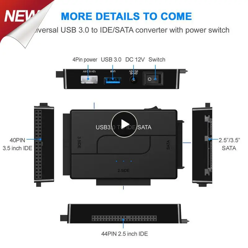 

Transfer Converters 12v Plug And Play Usb To Sata/ide Led Reliable And Stable Computer Accessories Ide Easy Drive Sata Adapter