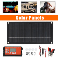18V 60W Solar Panel Charging Kit Solar Panel with Solar Controller High Conversion Rate Portable SolarPanel for Outdoor Camping