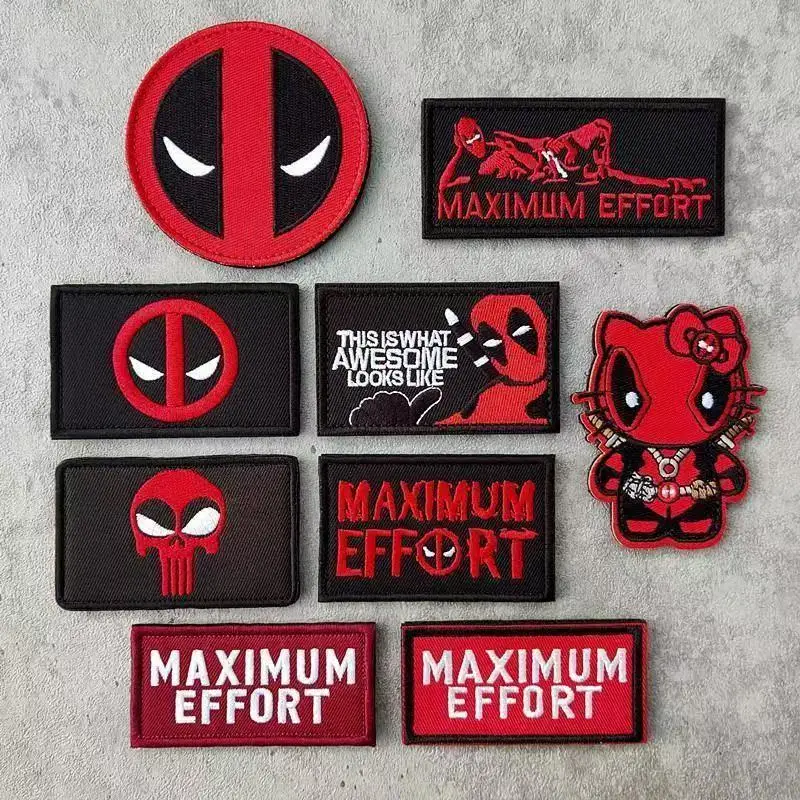 New Logo Death Attendant Badge Hero Embroidered Badge Clothing Hook and Loop Patch Diy Hat Backpack Armband - view 3