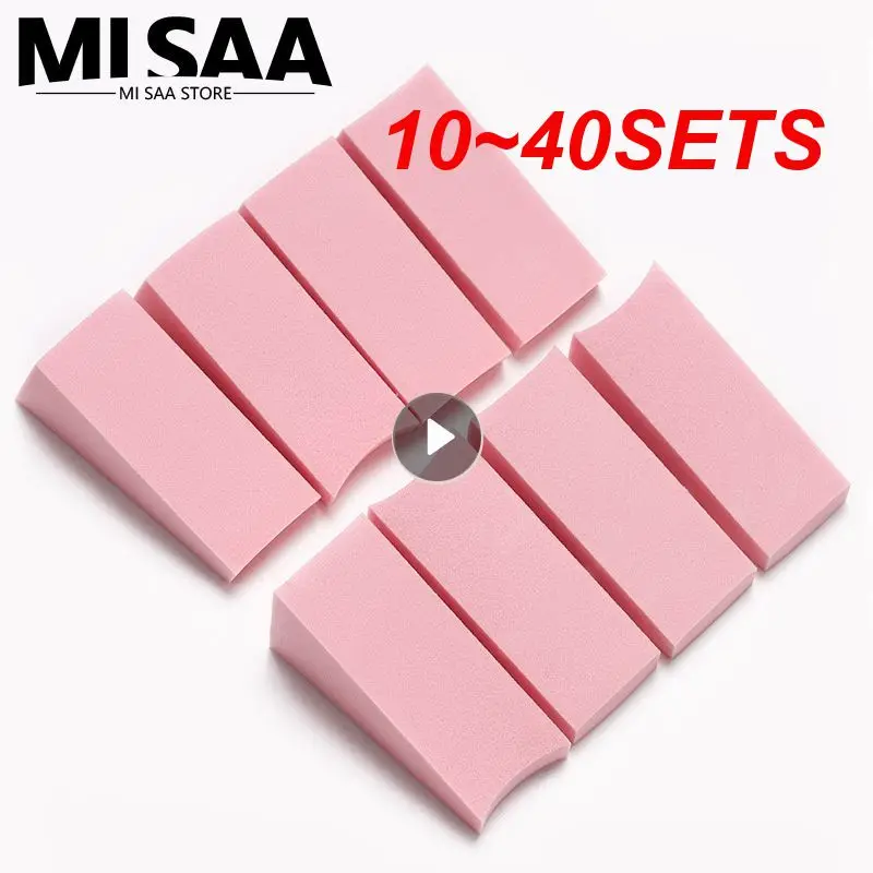 10~40SETS 8 Colors Nail Polish Sponge Hydrophilic And Soft Nail Tool Kit Salon Innovative Ms. Nail Art Color Puff Diy