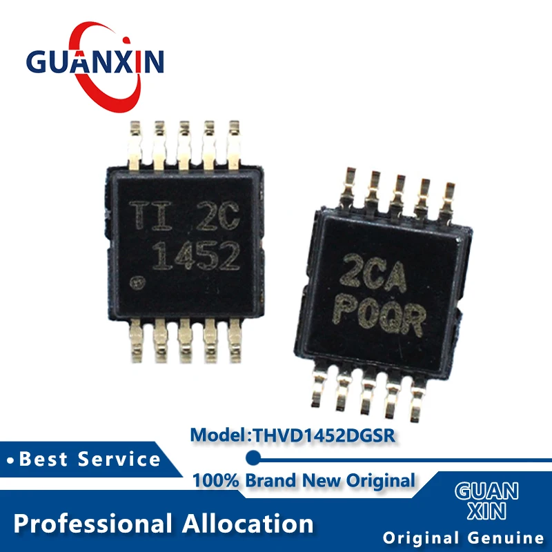 100% New  THVD1452DGSR THVD1452DGS VSSOP-10 Marking 1452 THVD1452