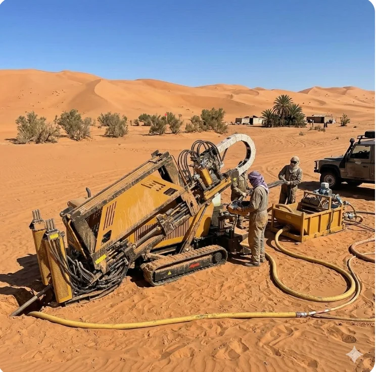Small Horizontal Drilling Machine 18 Ton HDD Rig Directional Boring for Residential Underground Cable Pipe Installation