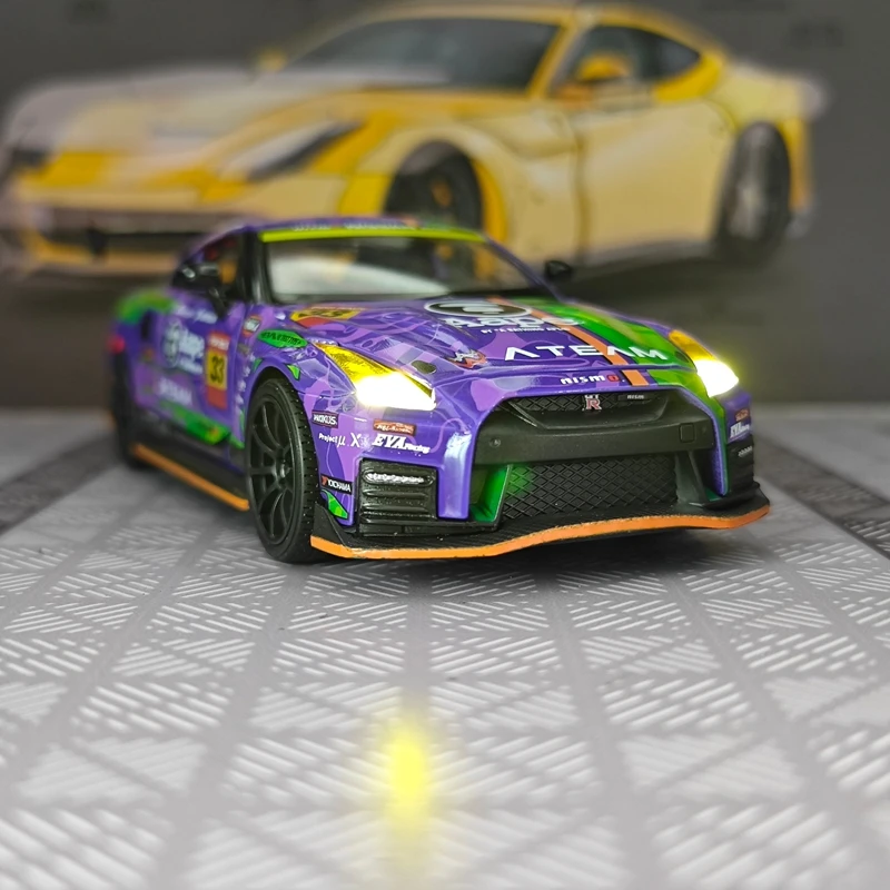 

1:32 simulation Nissan GT-R NISMO R35 alloy car model ornament, doors and hood can be opened, supercar gift