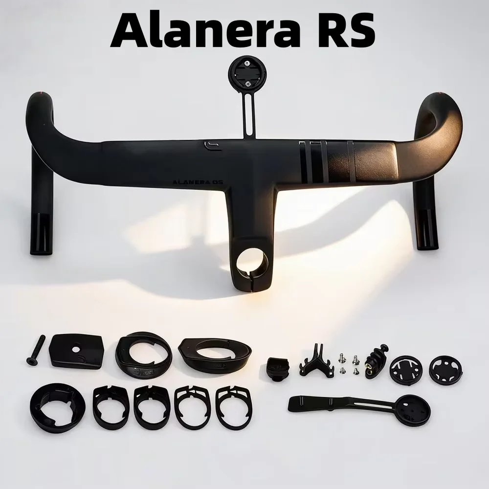 

DE 2025 NEW Road Bike Handlebar T1000 Carbon 340g Ultralight 120mm Drop 75mm Reach Internal Cable Routing for Aero Road Bike​