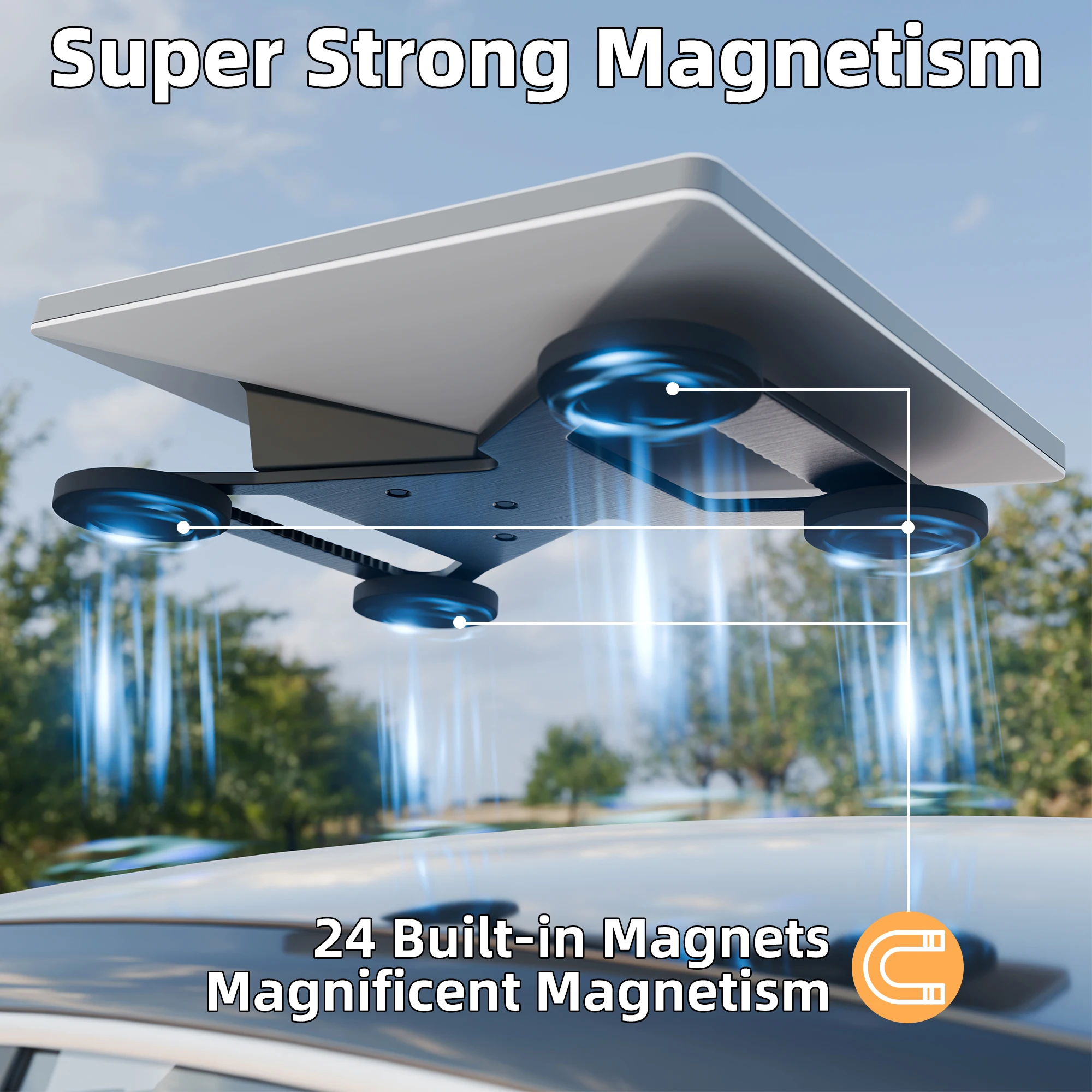 

Starlink Mini Mount Starlink Mini Magnetic Car Roof Mount for RV Boat Marine Truck Flat Mounting Kit Heavy Duty Aluminum Alloy
