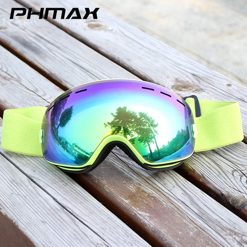 PHMAX Double Layer Anti Fog Ski Goggles UV400 Men Women Ski Glasses Snowboard poc glasses Motorcycle Goggles Winter Sports