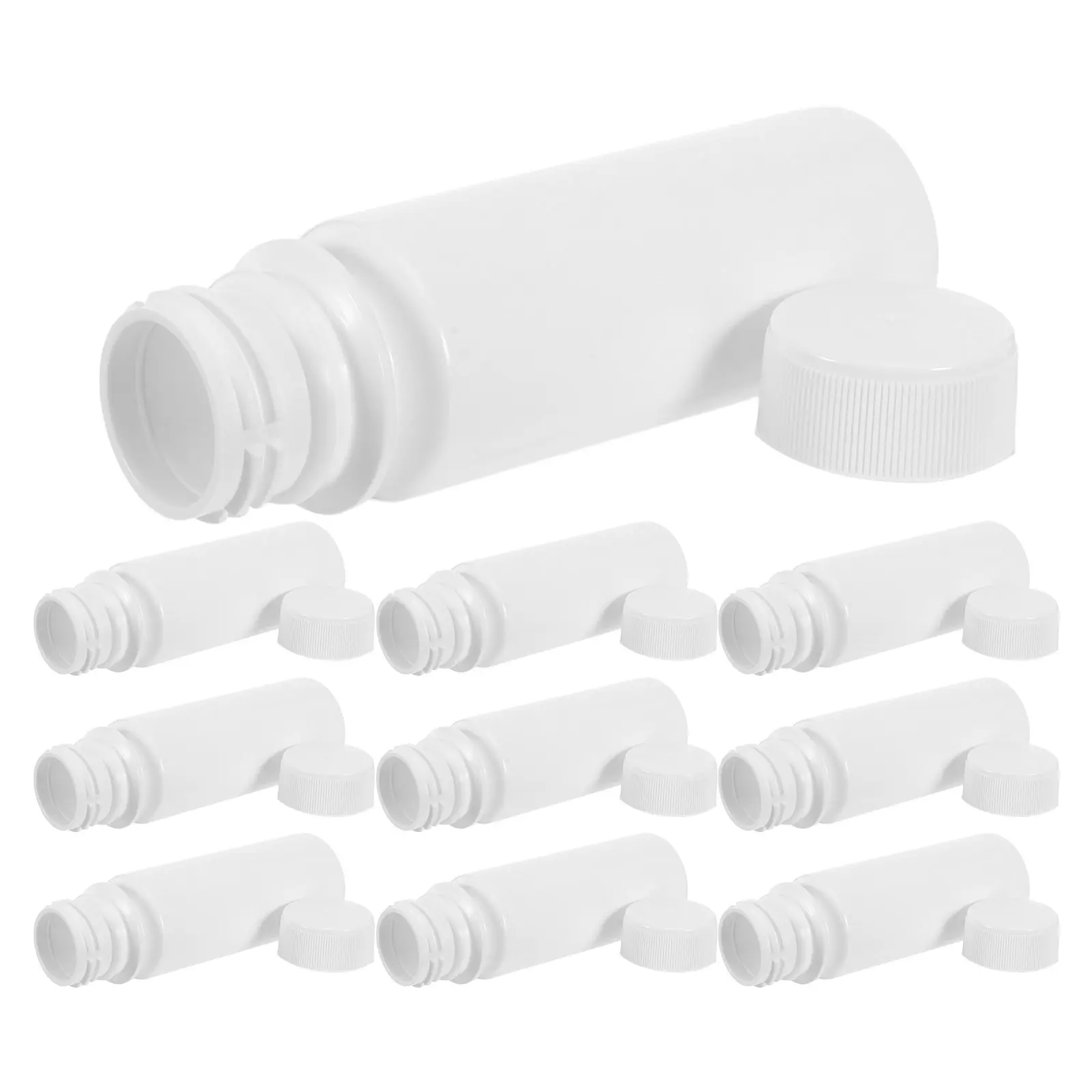 

12 шт. пластиковых флаконов для жидкостей с широким горлышком, герметичные, с завинчивающейся крышкой, для образцов, фармацевтические, безопасные, для путешествий, для лекарств