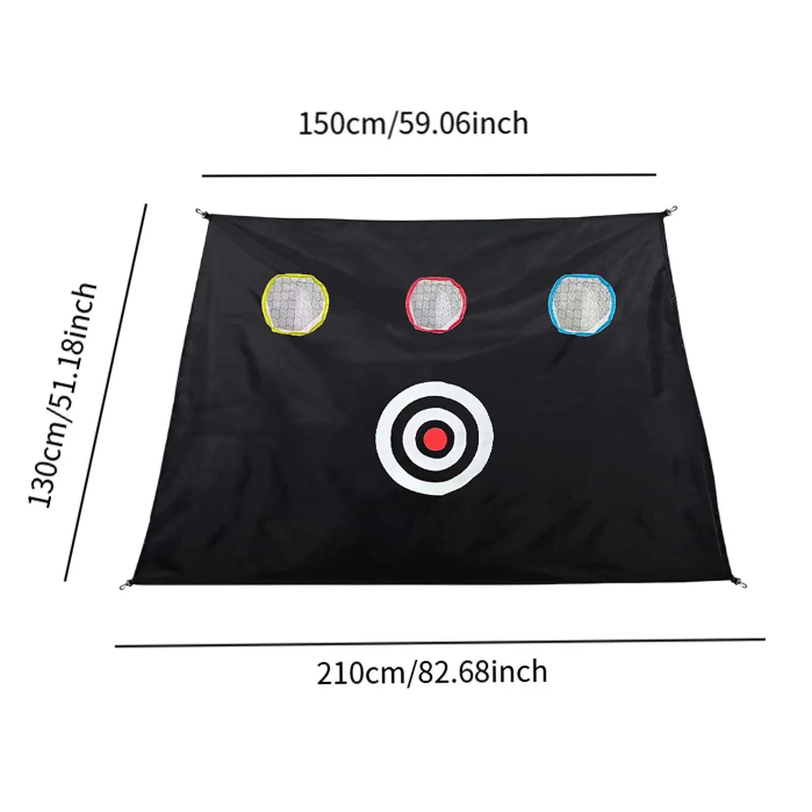 Durable Polyester Golf Practice Net Target Cloth Easy Setup Folding Chipping Net for Outdoor and Indoor Training
