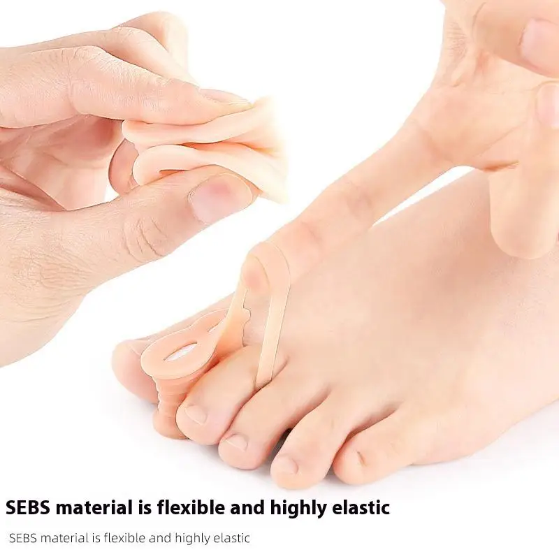 

1pairs Toe Separator Bunion Corrector Gel Toe Spacer Toe Protector Relief Pain From Bunion Overlapping And Drifted Toe