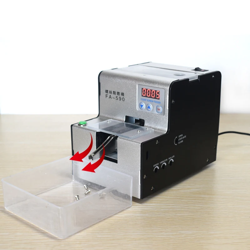 สกรูอัตโนมัติเครื่องนับ FA-590สกรู Counter 1.0-5.0รางปรับสกรูเครื่องนับ