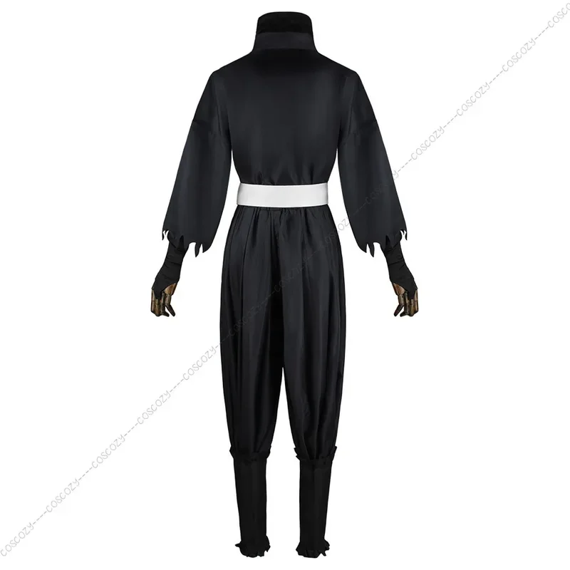 Hell's Paradise Gabimaru Cosplay Costume Jigokuraku Ninja Black Uniform Short White Wig Party Carnival Event Men Cosplay Costume