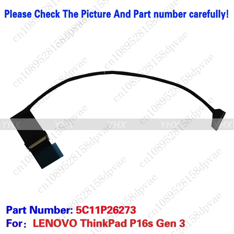 

GYX New For LENOVO ThinkPad P16s Gen 3 EDP CABLE TOUCH 40PIN 5C11P26273
