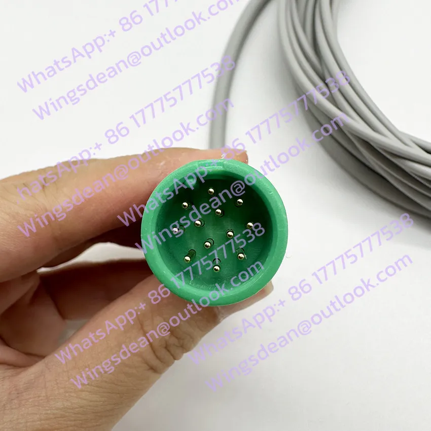 Q series M series S series monitors integrated 12-pin 5-lead encrypted ECG lead cable